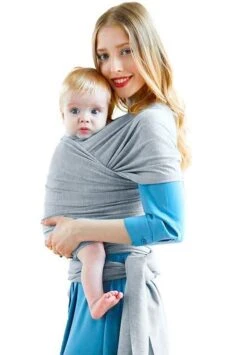 Ergonomische Rekbare Baby Draagdoek Van Katoen Om Te Knopen -Licht Grijs - Babywrap - Draagdoeken - Babydrager - Buikdrager – Rugdrager – Heupdrager - Baby Sling – Baby Carrier – Draagzak - Baby Wrap Sling - Draagdoek – Handleiding - Gratis Slabbetje -Winkel Voor Babyproducten 834x1200 7