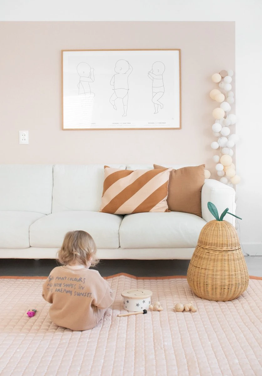 Love By Lily - Groot Baby Speelkleed - Rosy Sky - 200x150cm 15 Love By Lily - Groot Baby Speelkleed - Rosy Sky - 200x150cm - Afbeelding 13