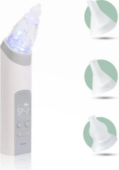 AQUILA Elektrische Neusreiniger Voor Baby En Kinderen - Neuszuiger Baby - Neuspeer - Vrij Van BPA - Oplaadbaar - 3 Standen, Muziek En Licht Voor Afleiding