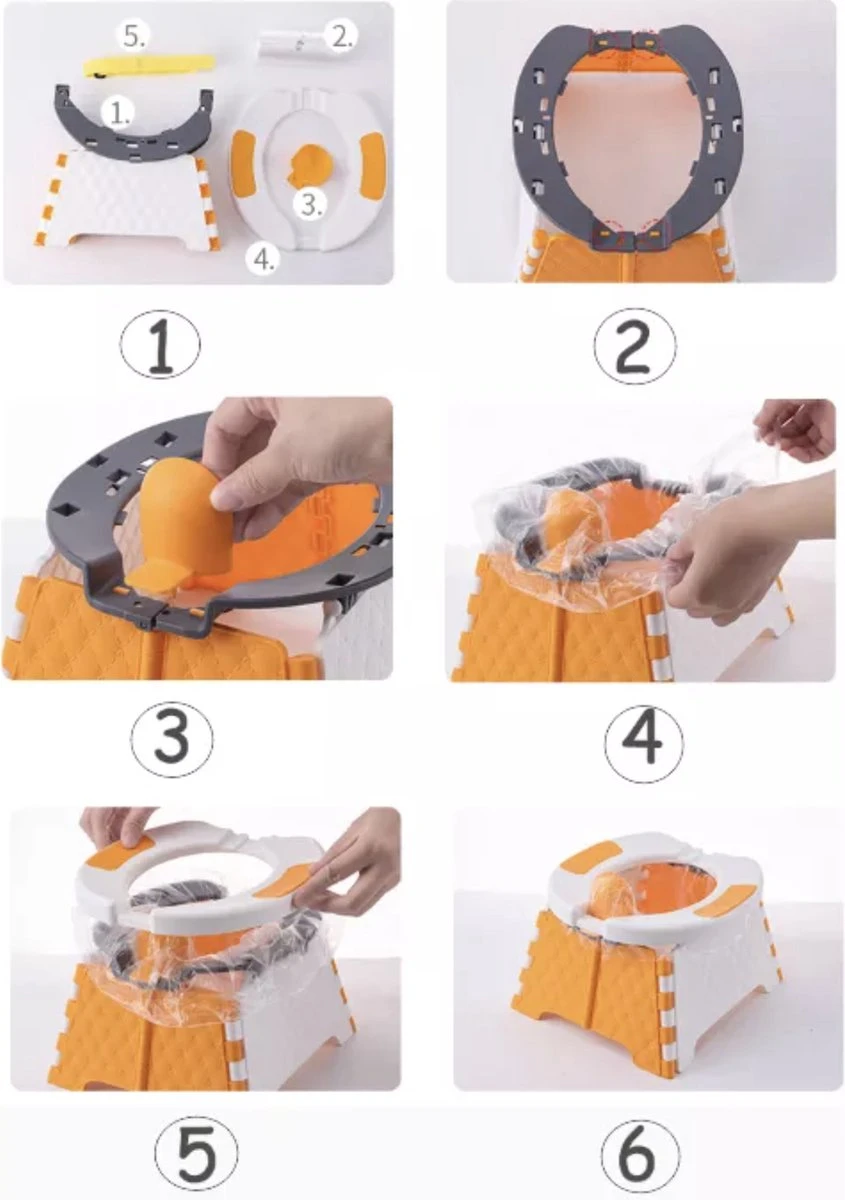 Merkloos Reispotje - Potje Peuter - Draagbaar Potje - Meeneem Potje Peuter - Potje Onderweg - Potje Baby 11 Merkloos Reispotje - Potje Peuter - Draagbaar Potje - Meeneem Potje Peuter - Potje Onderweg - Potje Baby - Afbeelding 9