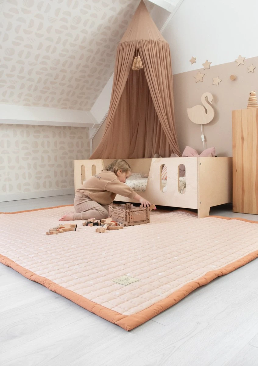 Love By Lily - Groot Baby Speelkleed - Rosy Sky - 200x150cm 13 Love By Lily - Groot Baby Speelkleed - Rosy Sky - 200x150cm - Afbeelding 11