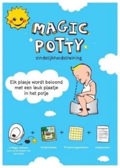 Magic Potty™ Zindelijkheidstraining Kind - Set-4: Boekje, Magic Stickers, Beloningsstickers, Stappenplan -Winkel Voor Babyproducten 857x1200 1