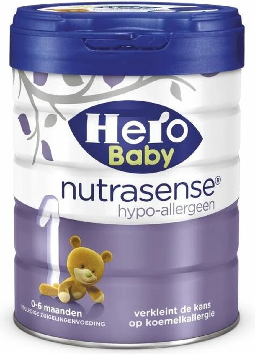 Hero Baby Nutrasense Hypo Allergeen 1 Zuigelingenvoeding 0-6 Maanden - Babyvoeding - 1x700 G 3 Hero Baby Nutrasense Hypo Allergeen 1 Zuigelingenvoeding 0-6 Maanden - Babyvoeding - 1x700 G