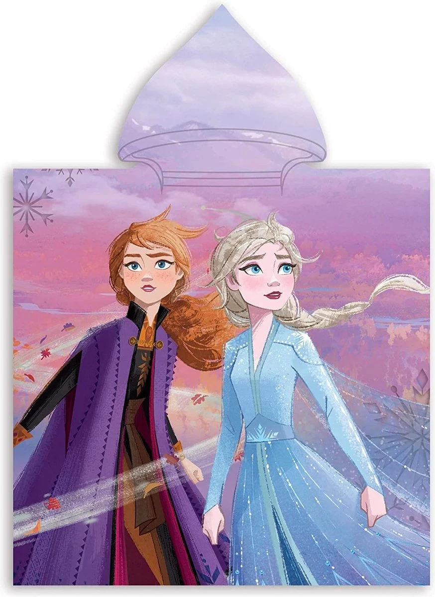 Badponcho Disney Frozen - 55 X 110 Cm. - Anna En Elsa Poncho Handdoek 3 Badponcho Disney Frozen - 55 X 110 Cm. - Anna En Elsa Poncho Handdoek
