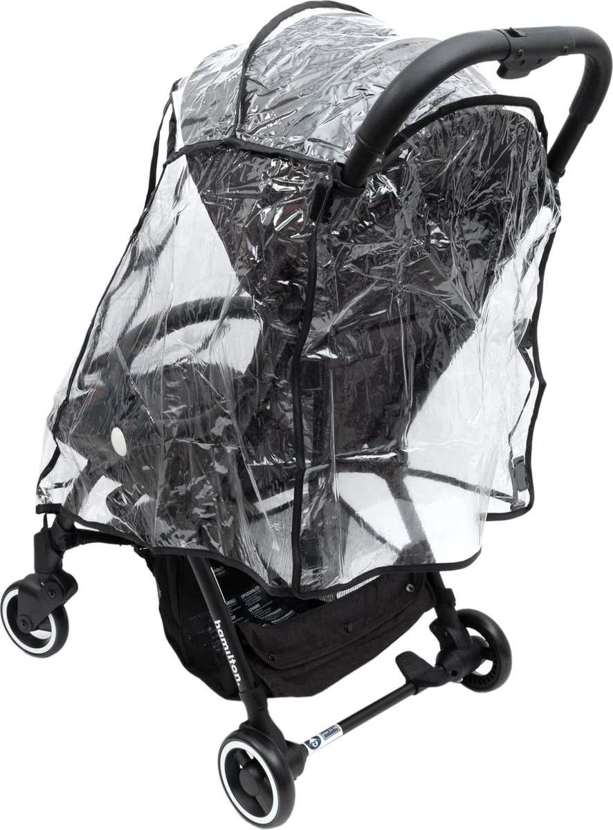 Hamilton By Yoop Buggy Regenhoes - Waterdicht Winddicht En Stofdicht Regenscherm Met Klittenbandsluiting - Transparant Weerschild Kinderwagen 7 Hamilton By Yoop Buggy Regenhoes - Waterdicht Winddicht En Stofdicht Regenscherm Met Klittenbandsluiting - Transparant Weerschild Kinderwagen - Afbeelding 5