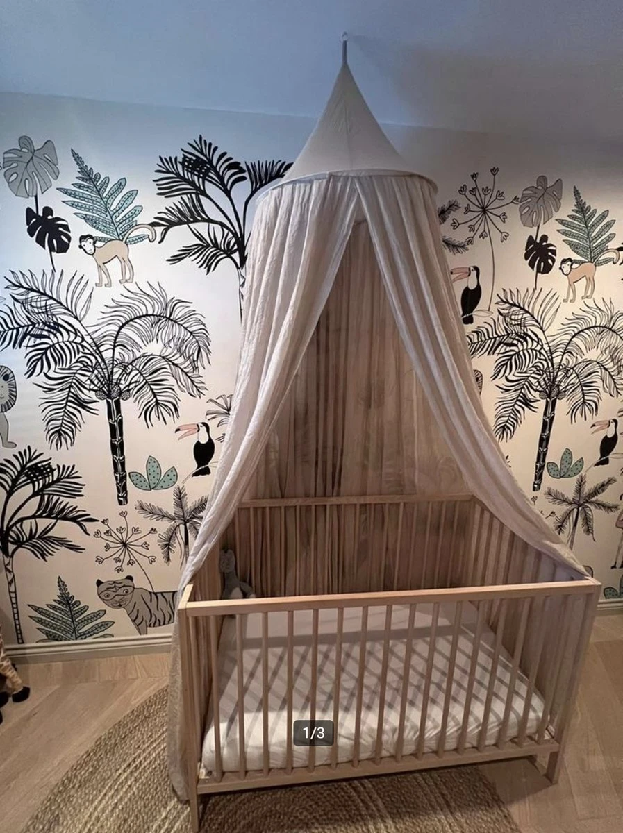 Deryan Baby Klamboe Vintage 245cm - Kinderklamboe - Hemeltje- Nougat 12 Deryan Baby Klamboe Vintage 245cm - Kinderklamboe - Hemeltje- Nougat - Afbeelding 10