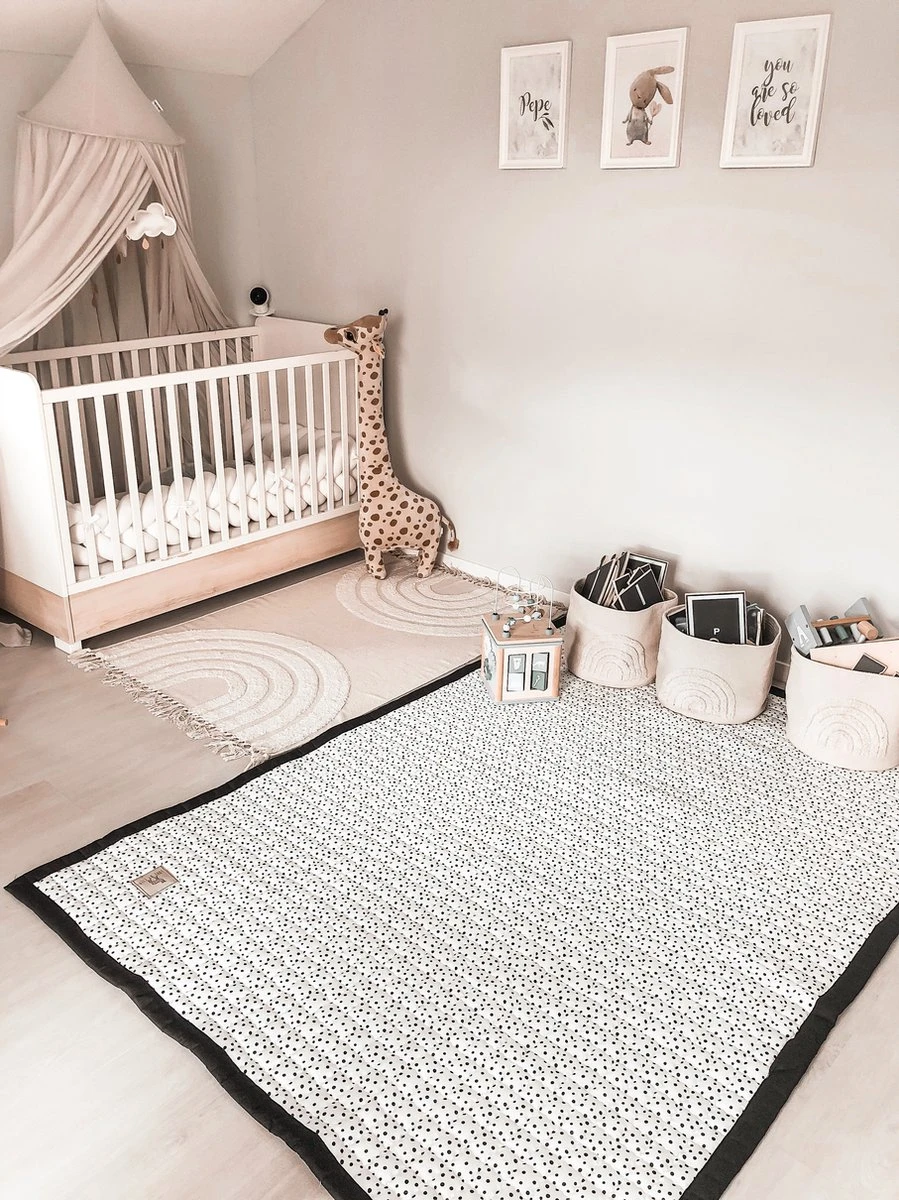 Love By Lily - Groot Speelkleed Baby - Little Dot - Stippen - 200x150 - Speelmat Binnen En Buiten - Speelmat Baby 7 Love By Lily - Groot Speelkleed Baby - Little Dot - Stippen - 200x150 - Speelmat Binnen En Buiten - Speelmat Baby - Afbeelding 5