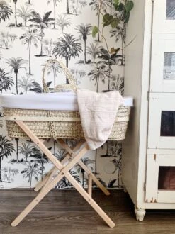 Funnababy Wieg Mozes - Gevlochten Mand - Inclusief Matras - Inclusief Standaard - Inclusief Bekleding - Naturel / Wit -Winkel Voor Babyproducten 899x1200 24