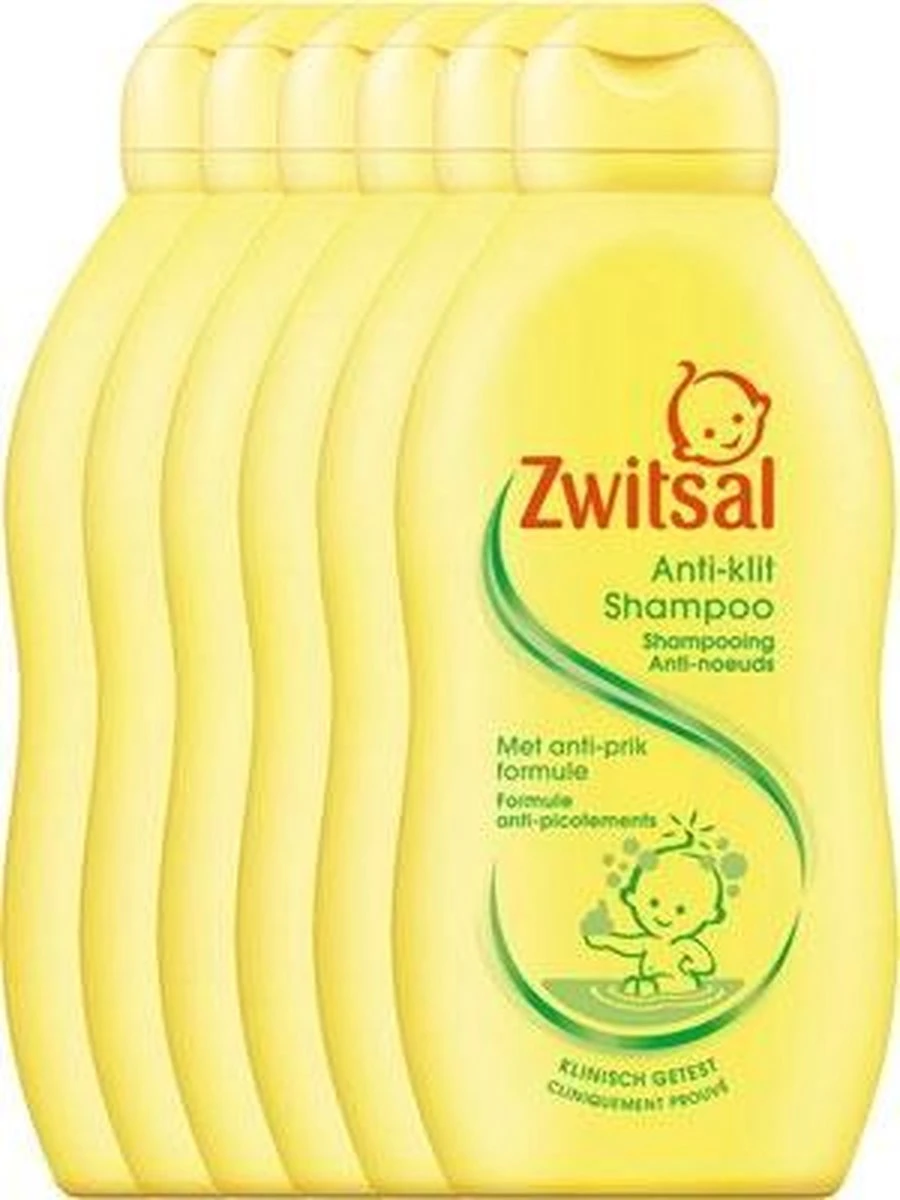 Zwitsal Anti-klit Shampoo - 6 X 200 Ml - Voordeelverpakking 3 Zwitsal Anti-klit Shampoo - 6 X 200 Ml - Voordeelverpakking