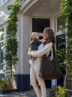 Mozz Mom Bag Teddy Olive