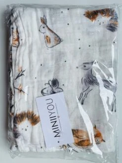 Hydrofiele Doek XL - 120x120 Cm - Inbakerdoek - Forest Animals - Swaddle Doek Groot - Hydrofiele Luier -Winkel Voor Babyproducten 900x1200 6