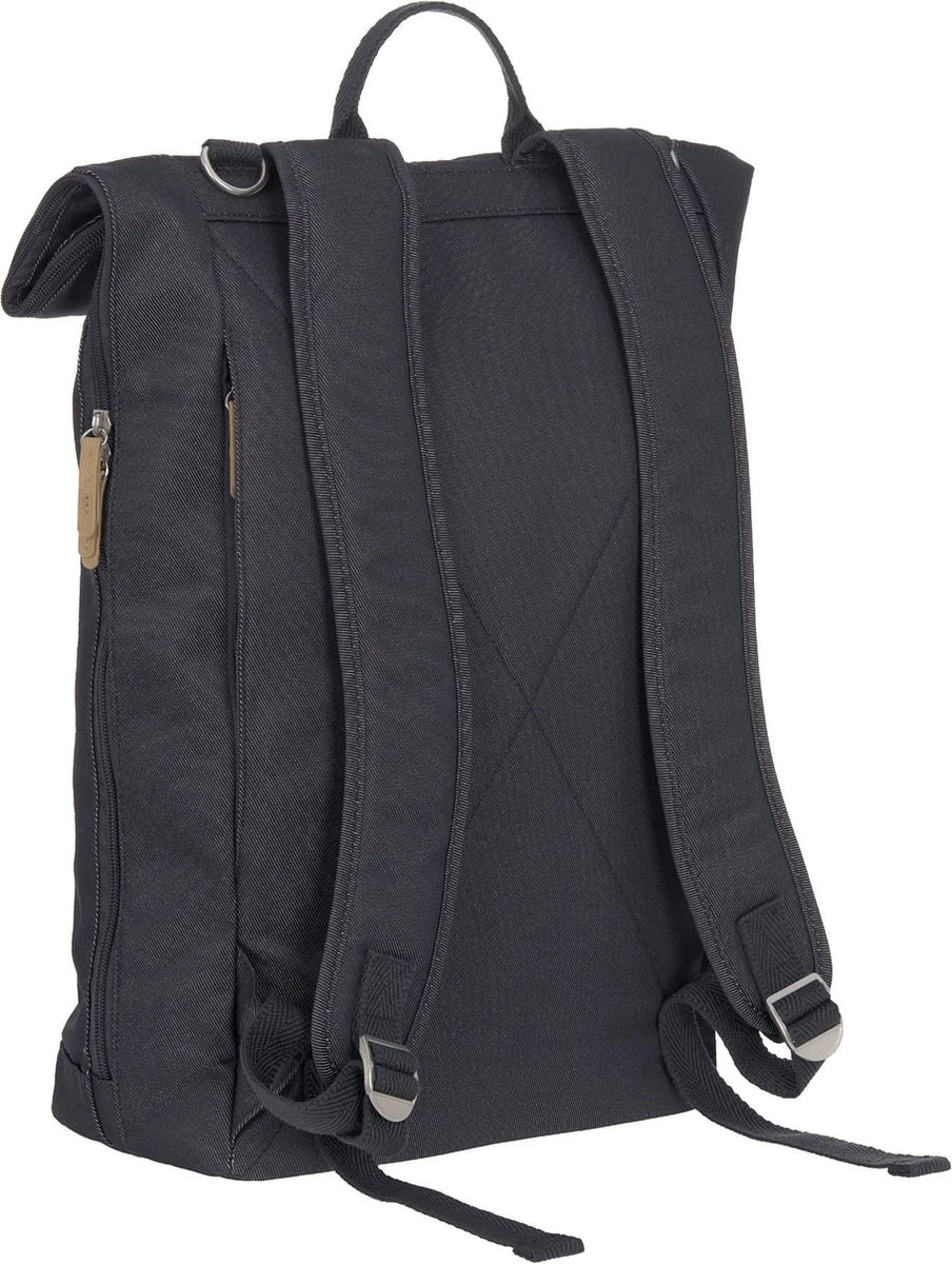 LÄSSIG Luiertas Rolltop Backpack Rugzak Incl Verschoningsmatje Denim Blauw Limited Edition 9 LÄSSIG Luiertas Rolltop Backpack Rugzak Incl Verschoningsmatje Denim Blauw Limited Edition - Afbeelding 7