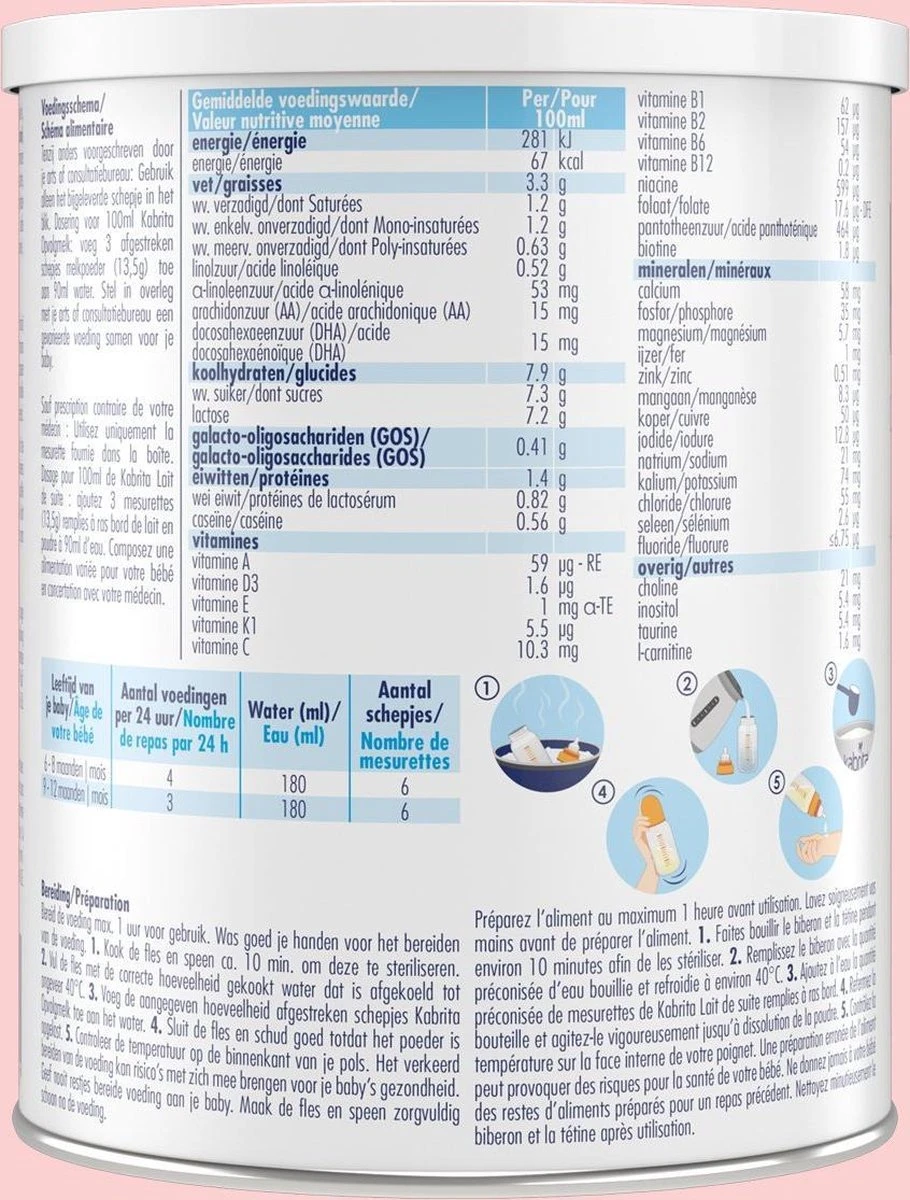 Kabrita 2 Opvolgmelk - Flesvoeding Vanaf 6 Maanden - 400g 5 Kabrita 2 Opvolgmelk - Flesvoeding Vanaf 6 Maanden - 400g - Afbeelding 3