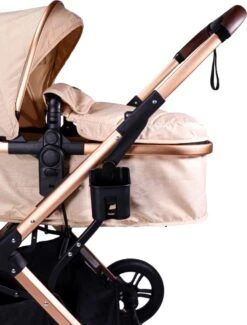 Ding Juna Kinderwagen 3 In 1 - Beige/Rose - Combi Kinderwagen Incl. Autostoel -Winkel Voor Babyproducten 913x1200 5