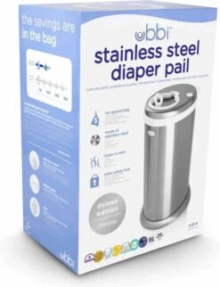 Ubbi® Ubbi Luieremmer - Zilver - Metaal - Geurloos - Geen Navulcassettes Nodig 11 Ubbi® Ubbi Luieremmer - Zilver - Metaal - Geurloos - Geen Navulcassettes Nodig -Winkel Voor Babyproducten 921x1200 3