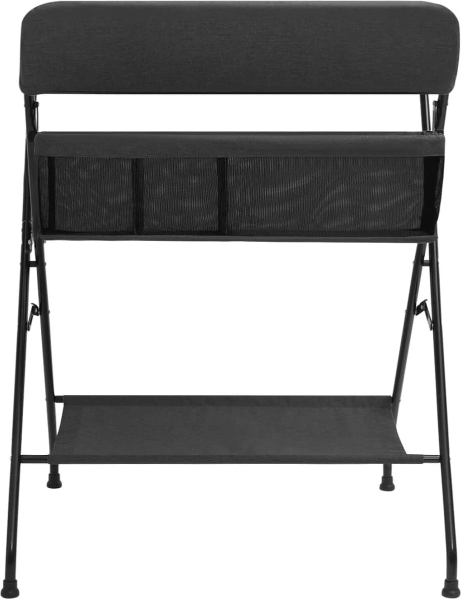 VidaXL Verschoontafel Ijzer Antracietkleurig 4 VidaXL Verschoontafel Ijzer Antracietkleurig - Afbeelding 2