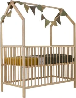 Colorfull Home - Ledikant- Babybed - Basic - House - Naturel