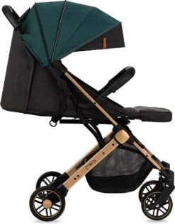 MoMi Wandelwagen - Compacte Lichtgewicht Buggy - Estelle - Green-Gold (geschikt Van 6mnd - 15kg) -Winkel Voor Babyproducten 934x1200 7