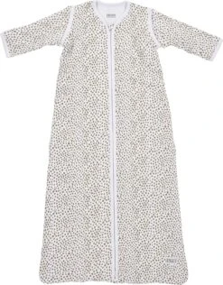 Meyco Winter Baby Slaapzak Afritsbare Mouw Gevoerd Cheetah - Taupe - 110cm