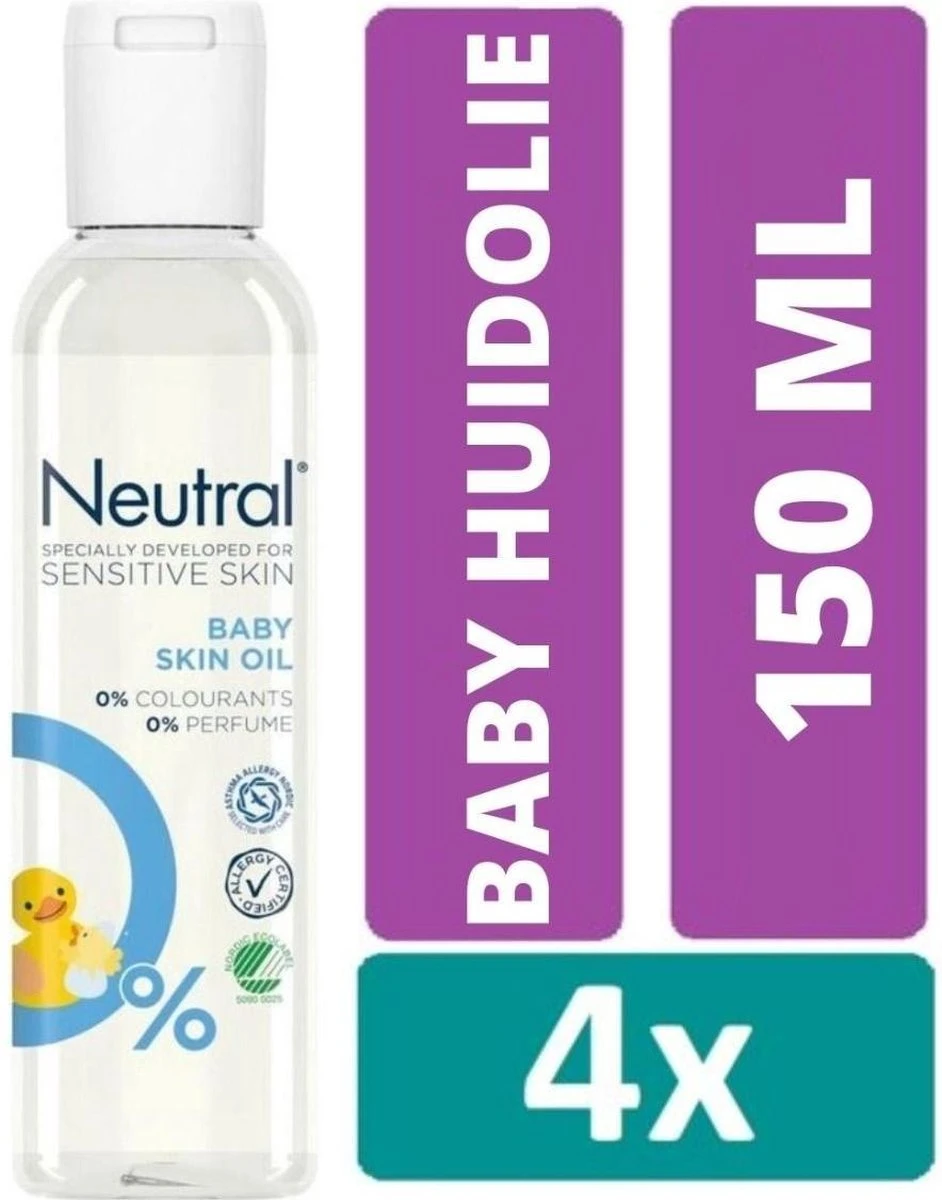 Neutral Baby Huidolie 4 X 150 Ml Voordeelbundel 3 Neutral Baby Huidolie 4 X 150 Ml Voordeelbundel