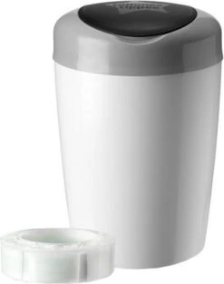 Tommee Tippee Simplee Sangenic Luieremmer, Milieuvriendelijker Systeem, Inclusief 1 Navulcassette Met Duurzaam Geproduceerde Antibacteriële GREENFILM, Grijs -Winkel Voor Babyproducten 943x1200