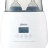 Alecto BW700TWIN - Dubbele Digitale Flessenwarmer 500W Voor Opwarmen, Steriliseren En Ontdooien - Verwarm 2 Flesjes Tegelijkertijd - Inclusief Stoomkap - Wit