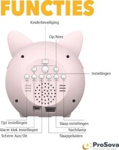ProSova Slaaptrainer Voor Kinderen - Kinderwekker - Wake Up Light - Nachtlamp - USB Poort - Roze - + Gratis (E)-Slaapboek -Winkel Voor Babyproducten 960x1200 6
