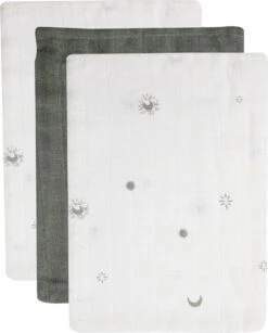 Jollein Baby Washandje Hydrofiel Stargaze - Leaf Green - 3 Stuks -Winkel Voor Babyproducten 964x1200