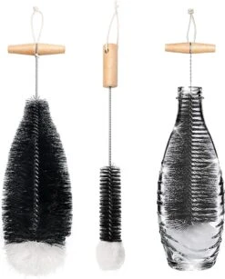 Merkloos Flessenborstel 2-pack Geschikt Voor Sodastream Flessen – Vaatwasbestendig Flessenreiniger Schoonmaakborstel - Flessenrager Flesborstel Borstel -Winkel Voor Babyproducten 967x1200 4