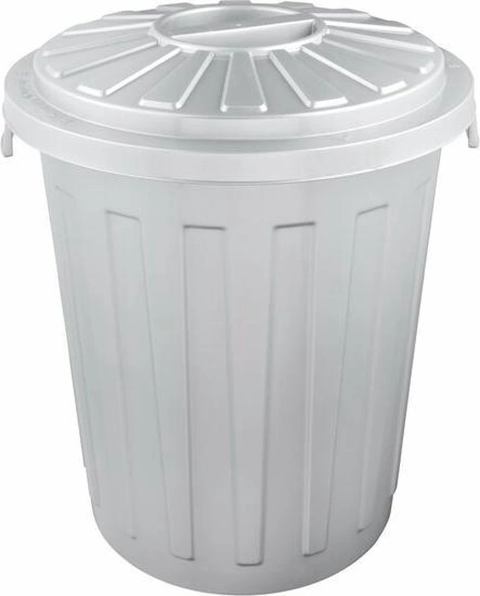 AFVALBAK ROND M/D MAXI BIN 36X42 - 23 L GRIJS OK KEEEPER 10213 5 AFVALBAK ROND M/D MAXI BIN 36X42 - 23 L GRIJS OK KEEEPER 10213 - Afbeelding 3