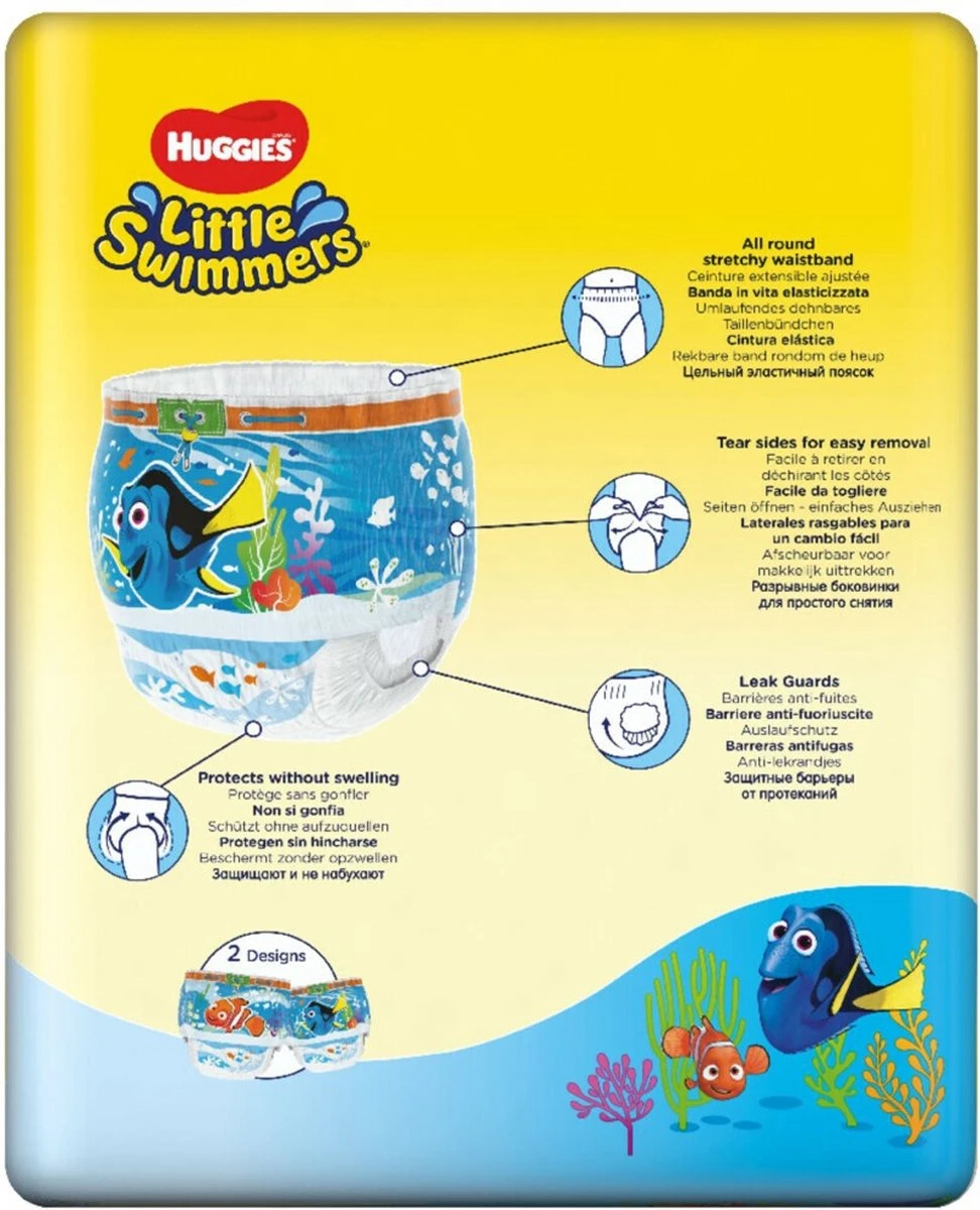 Huggies Little Swimmers - Zwemluiers - Maat 5/6 - (12 Tot 18 Kg) - Voordeelverpakking - 33 Stuks 5 Huggies Little Swimmers - Zwemluiers - Maat 5/6 - (12 Tot 18 Kg) - Voordeelverpakking - 33 Stuks - Afbeelding 3