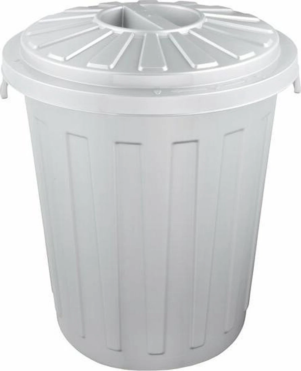 AFVALBAK ROND M/D MAXI BIN 36X42 - 23 L GRIJS OK KEEEPER 10213 4 AFVALBAK ROND M/D MAXI BIN 36X42 - 23 L GRIJS OK KEEEPER 10213 - Afbeelding 2