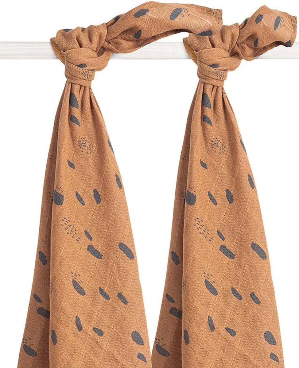 Jollein Hydrofiel Multidoek Meadow 115x115cm - Rosewood - 2 Stuks 10 Jollein Hydrofiel Multidoek Meadow 115x115cm - Rosewood - 2 Stuks - Afbeelding 8