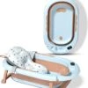 Babybadje 3 In 1 Opvouwbaar - Inclusief Badkussen - Thermometer Ingebouwd - Model 2023 - Roze -Winkel Voor Babyproducten 986x1200