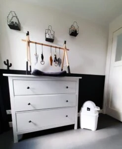 DiaperChamp One - Luieremmer - Verzorging - Luieremmers - White Black -Winkel Voor Babyproducten 987x1200 1