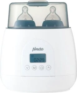 Alecto BW700TWIN - Dubbele Digitale Flessenwarmer 500W Voor Opwarmen, Steriliseren En Ontdooien - Verwarm 2 Flesjes Tegelijkertijd - Inclusief Stoomkap - Wit -Winkel Voor Babyproducten 995x1200 4